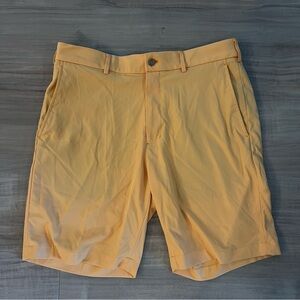 Men's Orange Golf Shorts